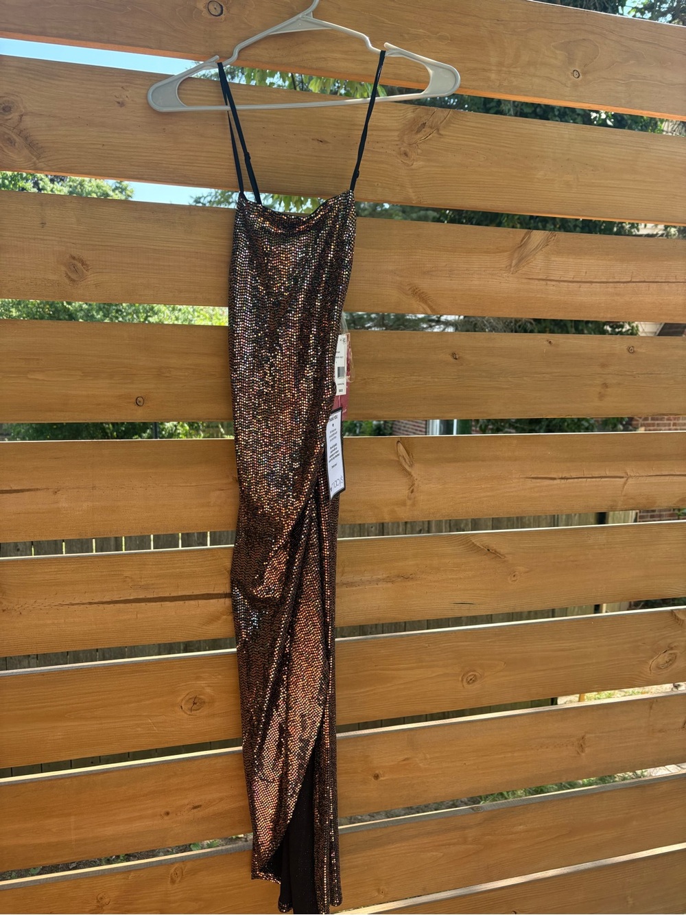 NWT macy’s • sequin dress S